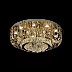   ELDLUX ELDSUN lampă de tavan din sticlă cristal cromată LED 53W CCT
