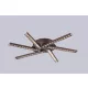 ELDLUX MEMPHIS lampă de tavan din sticlă cristal cromată 18W 4000K