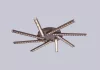 ELDLUX MEMPHIS lampă de tavan din sticlă cristal cromată 32W 4000K