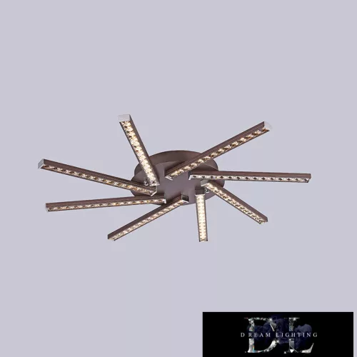 ELDLUX MEMPHIS lampă de tavan din sticlă cristal cromată 32W 4000K