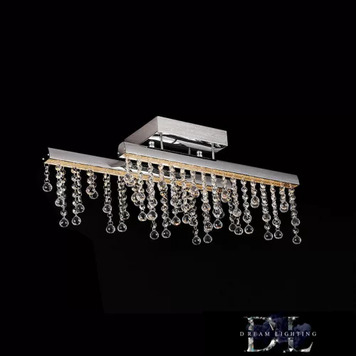 ELDLUX GLOSSY lampă de tavan din sticlă cristal cromată 13W 4000K