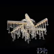 ELDLUX GLOSSY lampă de tavan din sticlă cristal cromată 27W 4000K