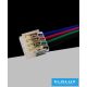 Conector UNIVERSO pentru bandă LED RGB de 10 mm cu cablu