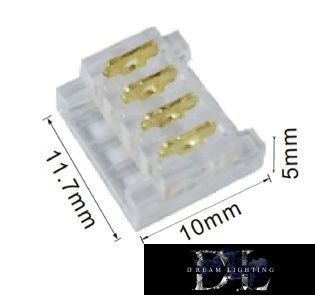 Conector UNIVERSO pentru bandă LED RGB de 10 mm