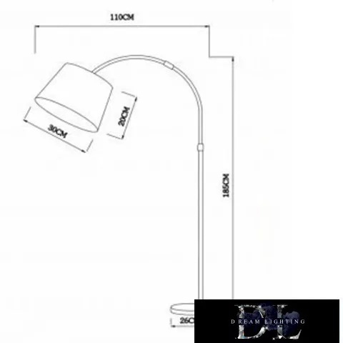 Lampa de podea UNIVERSO Feather 1XE27 Max.60w 1850x1100mm roz