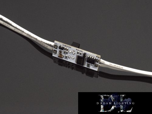 ANROLED Comutator IR cu dimmer pentru controler LED montat pe șină (CC: 12/24 V 8 A)