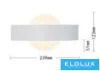 UNIVERSO Lampă de perete LED 8w 600lm CCT.kap IP20 239x123x51mm albă