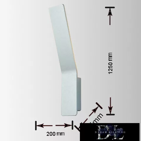 UNIVERSO Lampă de perete LED 10w 1100lm 3000k IP20 70×340mm alb