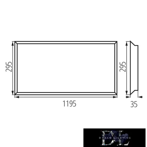 Lampă KANLUX BLINGO R38W 12030NW 4000k 3800lm cu ramă de evidențiere