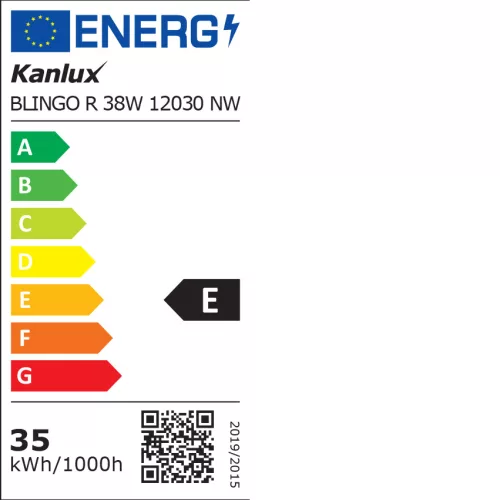 Lampă KANLUX BLINGO R38W 12030NW 4000k 3800lm cu ramă de evidențiere