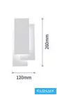 UNIVERSO Lampă de perete LED 12w 650lm CCT.kap IP20 120x260mm alb