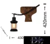 UNIVERSO Lampă de perete 1xE27 IP20 430x140x420mm negru
