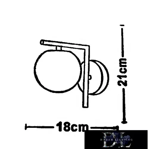 UNIVERSO Lampă de perete 1xG9 Max.60w IP20 180x210mm Bronz
