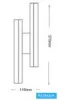 Lampa de perete UNIVERSO 10w 800lm CCT.kap IP20 Alb 110x370x50mm