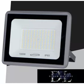   Spot LED UNIVERSO 100 W 9000 lm 3000 K IP65 gri 212 x 246 x 36 mm