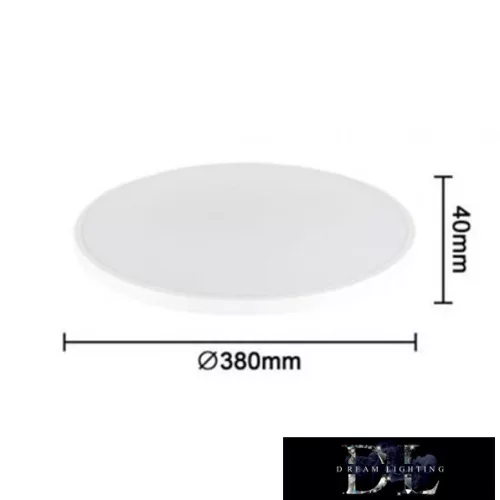 Lampă de tavan UNIVERSO 32W 2430lm CCT cu întrerupător D380x40mm IP44 alb