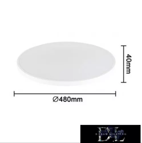 Lampă de tavan UNIVERSO 42W 3620lm CCT D480x40mm IP44 alb