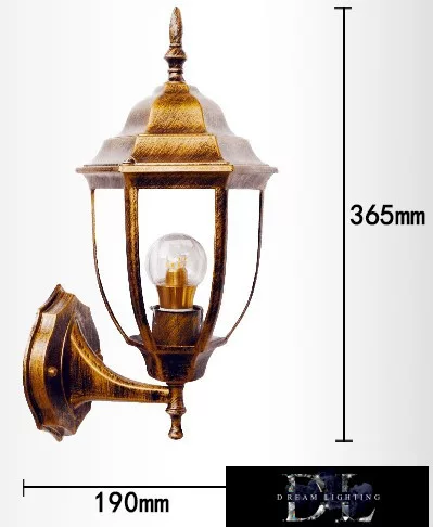 UNIVERSO Lampă de perete pentru exterior 1xE27 Max.60W IP55 bronz D190x365mm