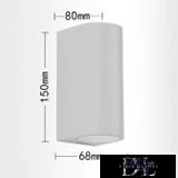 Aplică de perete UNIVERSO 2×GU10 IP65 68×80×150mm alb