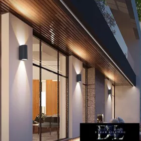 Aplică de perete UNIVERSO 2×GU10 IP65 68×80×150mm negru