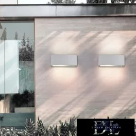   UNIVERSO Lampă de perete pentru exterior E27 Max 60W IP44 alb 220x90x123mm