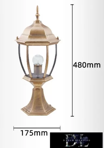 Lampa de grădină pentru exterior UNIVERSO 1xE27 max. 60 W IP55 bronz D175x480 mm