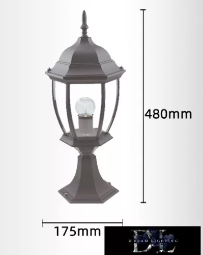 Lampă de grădină pentru exterior UNIVERSO 1xE27 Max.60W IP55 gri D175x480mm