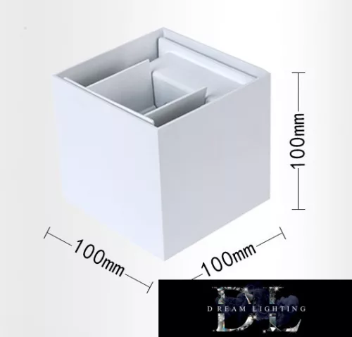 Aplică de perete UNIVERSO LED 12w 1000lm 6500k IP55 100×100×100mm alb