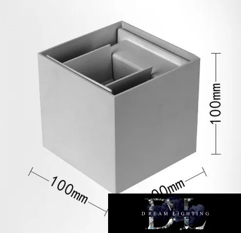 Aplică de perete UNIVERSO LED 12w 1000lm 4000k IP55 100×100×100mm gri