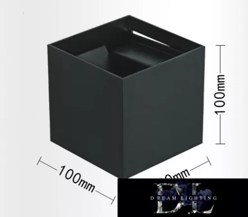 Aplică de perete UNIVERSO LED 12w 1000lm 3000k IP55 100×100×100mm negru