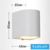 Lampă de perete UNIVERSO 1×GU10 IP65 68×80×80mm albă
