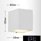 Lampă de perete UNIVERSO 1×GU10 IP65 68×80×80mm albă
