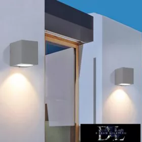 Aplică de perete UNIVERSO 1×GU10 IP65 68×80×80mm gri