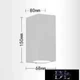 Aplică de perete UNIVERSO 2×GU10 IP65 68×80×150mm alb