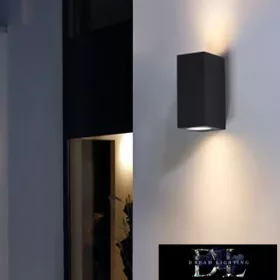 Aplică de perete UNIVERSO 2×GU10 IP65 68×80×150mm negru