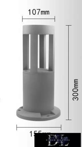 Lampă de grădină UNIVERSO COB LED 12w 600lm 6500k IP65 ∅94/∅105×300mm gri