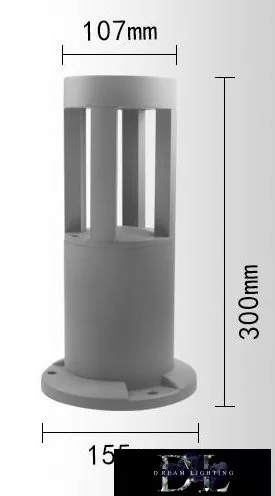 Lampă de grădină UNIVERSO COB LED 12w 600lm 4000k IP65 ∅94/∅105×300mm gri