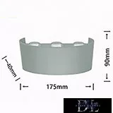 Aplică de perete UNIVERSO LED 6*3w 1650lm 4000k IP65 175×90×40mm gri