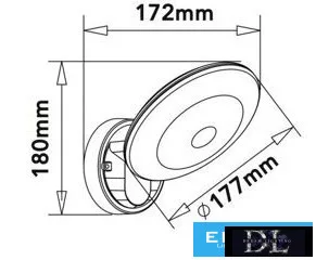 UNIVERSO Lampă de perete pentru exterior 10 W 1100 lm CCT KAPCS. IP54 Alb 180 x 177 x 172 mm 3 ani