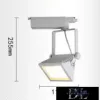 UNIVERSO Lampă monofazată pentru șină 30 W 2700 lm 3000 K Ra≥90 90° alb