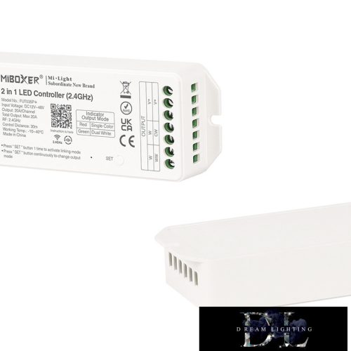 MIBOXER 2in1 RF 2.4G SIMA/CCT Controler bandă LED DC:12-48V Max:20A