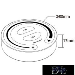 MIBOXER RF 2.4G SIMA LED Strip Telecomandă Alb