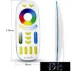 MIBOXER RF 2.4G RGB+CCT LED Strip Telecomandă 4 zone Alb