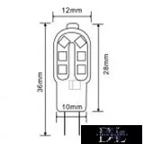 Sursă de lumină LED UNIVERSO G4 12 V 2 W 200 lm 6500 K