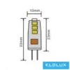 Sursă de lumină LED UNIVERSO G4 12v 1,5W 150lm 4000K 3DB/pachet