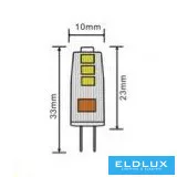 Sursă de lumină LED UNIVERSO G4 12v 1,5W 150lm 4000K 3DB/pachet