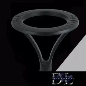   UNIVERSO Cap de lampă de grădină pentru exterior 100w 9300lm 4000k IP65 negru D500x520mm