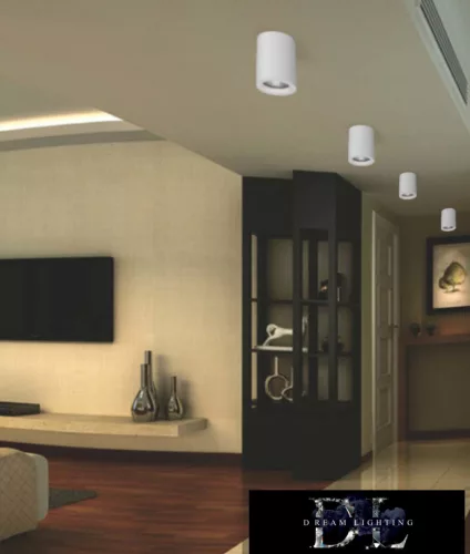 UNIVERSO Lampă de tavan din ipsos 1xGU10 ∅70x110mm IP20 alb 