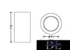 UNIVERSO Lampă de tavan din ipsos 1xGU10 ∅70x110mm IP20 alb 
