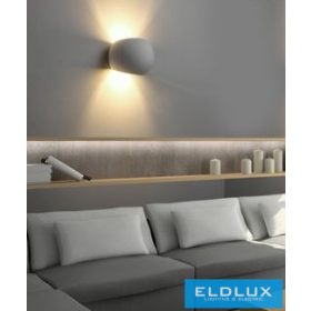   UNIVERSO Aplică de perete din ipsos 1xG9 Max.25w 150x130x130mm IP20 alb